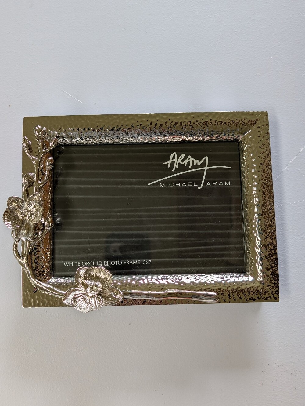 new MICHAEL ARAM white orchid collection 5x7 photo frame